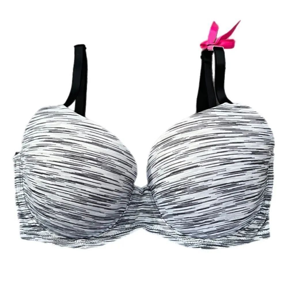 Victoria’s Secret Pink Wear Everywhere Lightly Lined marled gray bra 32DD